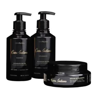 Imagem de Kit OURO INDIANO GRANKERA LINHA HOME CARE - grankéra, 300ml