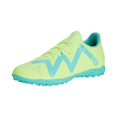 Imagem de PUMA Tênis de futebol masculino Future Play Turf Training, Fast Yellow-Puma Preto-hortelã-pimenta elétrica, 11