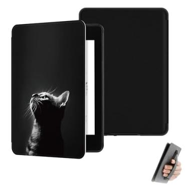Imagem de GUKSRASO Capa para Kindle Paperwhite 11ª Geração/Signature Edition (6.8", Modelo: M2L3EK/M2L4EK) - Feito de Material à Prova D'água, com Suspensão Automática, Alça de Mão