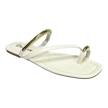 Imagem de Tamanco Santinelli Flat Dedo Casual 1552-072 Marfim