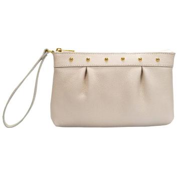 Imagem de Bolsa Clutch Festa Casamento Carteira de Mão Porta Celular em Couro