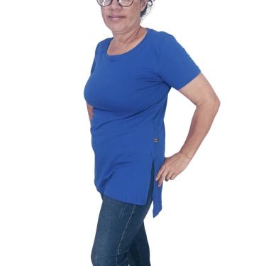 Imagem de Blusa Feminina Manga Curta Tapa Bumbum em Viscose e Elastano - Conforto e Estilo