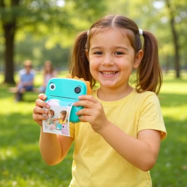 Imagem de Câmera Fotográfica Infantil 2025 com Impressão Instantânea – 20MP, Tela de 2", 1080P, Conexão com Celular, Papel Incluso – De R$389,99 por R$205,99 (economize 47%) por Tempo Limitado!