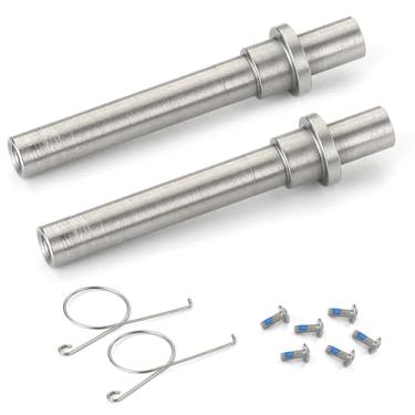 Imagem de MARVELURE Carretel giratório manípulo elétrico eixo de aço inoxidável para Daiwa Shimano Penn Reel Handle (4 mm para Daiwa S Shimano A/Penn 1000-4000 (2 peças))