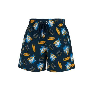 Imagem de Shorts Infantil Unissex Com Estampa Divertida Tecido Tectel - Rey Shop