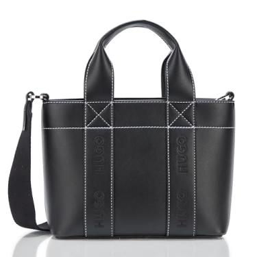 Imagem de HUGO Mini bolsa Becky com alça tamanho único, Brilho preto, Mini