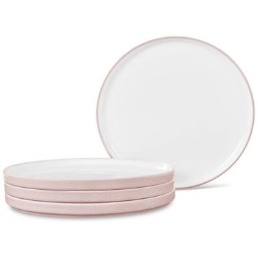 Imagem de Conjunto de Pratos para Salada e Sobremesa com 4 Peças, Formato Redondo, Material de Porcelana e Designer Minimalista, Noritake G014-205D