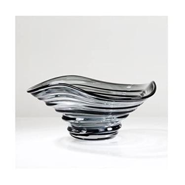 Imagem de Fruteira tigela de frutas moderna vidro ondulado prato de frutas casa sala de estar mesa cozinha grande capacidade prato de frutas arte tigela de doces cesta de frutas (tamanho: 1)