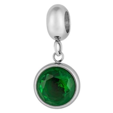 Imagem de Berloque de Aço Link Green Shine Coleção Steel Dreams. - Convex