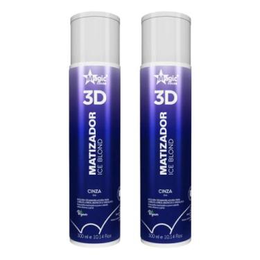 Imagem de Kit 2 Matizador 3D Ice Blond Cinza 300ml Magic Color - wincy