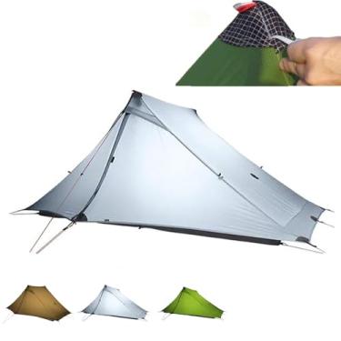 Imagem de Tenda ultraleve para 2 pessoas Lanshan 2 Pro 3FULGEAR atualizada, barraca de mochila para 3 a 4 estações, barraca dupla face de silicone 20D para acampamento, caminhada e escalada (cinza atualização