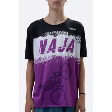 Imagem de Camiseta Masculina HUPI Bike Naja Preto/Branco, GG, Preto, Branco, Rox