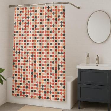 Imagem de Cortina box grossa impermeável lavável com ganhos plástico - ASTRA