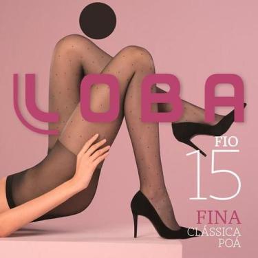 Imagem de Meia Calça de Poá Fio 15 Loba 5687-001 POA, Preto, P