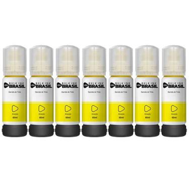 Imagem de Kit 7 Refil De Tinta Para Epson T544 L3150 L3250 L3110 L5190 - Bulk In