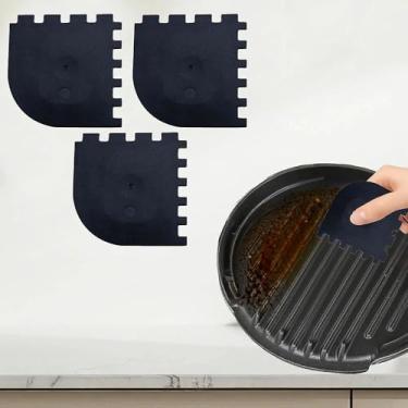 Imagem de Raspador de massa de plástico, 3 peças, raspador de bolo, gelo, utensílios de cozinha, cortador de pão, espátula de creme