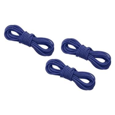 Imagem de Corda de laço D para tiro com arco 3 m, pacote com 3 cordas de laço de liberação de fio de fixação para cordão composto, azul