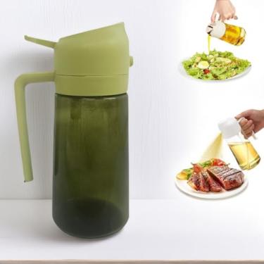 Imagem de Dispensador de óleo para cozinha – Dispensador de azeite 2 em 1 e pulverizador de óleo – Frasco dispensador de azeite de oliva – Pulverizador de azeite de oliva para cozinhar