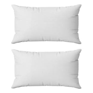 Imagem de Kit 2 Refis Enchimento para Almofada em Fibra Siliconada 60x40 cm