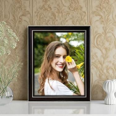 Imagem de Moldura decorativa para fotos de mesa ou parede moderna para uso doméstico e escritório