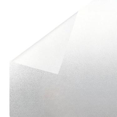 Imagem de Adesivo Jateado 15m x 60cm Película Transparente Fosco Fume Blindex Vidro Banheiro(15 METROS JATEADO)