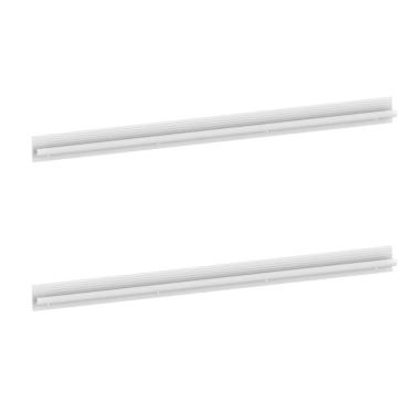 Imagem de Kit 2 Puxadores 68,6cm Para Balcão Cozinha 70cm Veneza Multimóveis Mp3082 Branco