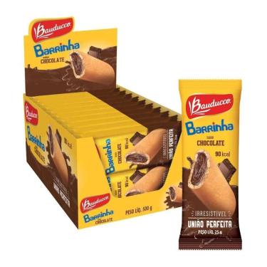 Imagem de Barrinha Bauducco 20 Barrinhas Recheio Chocolate 25G