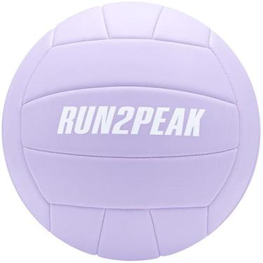 Imagem de Voleibol RUN2PEAK Tamanho 5 Soft PU Pastel Roxo 21 cm