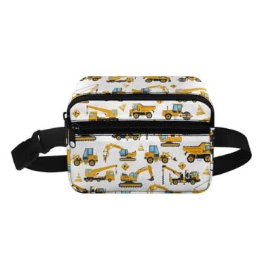 Imagem de Pochete infantil para meninas e meninos e crianças pequenas com alças ajustáveis, Escavadeira, One Size, Bonito