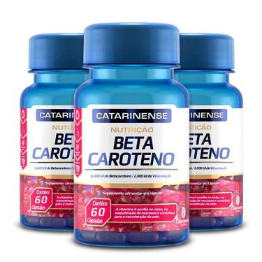 Imagem de Kit 3 Beta Caroteno Catarinense Pharma 60 Cápsulas
