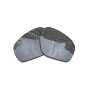 Imagem de Lentes de reposição para óculos de sol Oakley Field Jacket OO9402/polarizadas de 1,5 mm/fácil de instalar (ouro K), Prata., 65*47mm