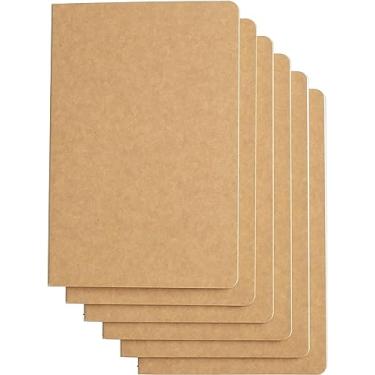 Imagem de PEYNIR Caderno A5 de grão reto, diário de viagem, marrom, capa macia, adequado para viajantes, trabalho, bloco de notas, escola, escrita, couro, papel, caderno