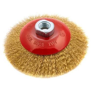 Imagem de MTX Escova De Aco Carbono Circular 125 Mm Rosca M14 1 Pc//