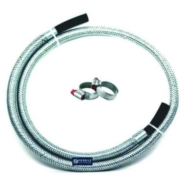 Imagem de mangueira inox para gás cozinha  fogão  botijão 1 metro - USICON