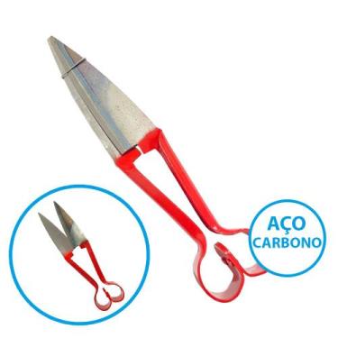 Imagem de Tesoura Aparar Crina Tosquia Tosa Ovelha Profissional Cavalos Aparar M