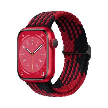 Imagem de Pulseira De Elástico Trançado Solo Loop Para Apple Watch De 45mm 44mm 