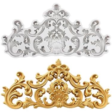 Imagem de MYPRACS Molde de silicone para fondant de alívio para decoração de bolo de açúcar topo de cupcake pasta de goma de chocolate argila de polímero