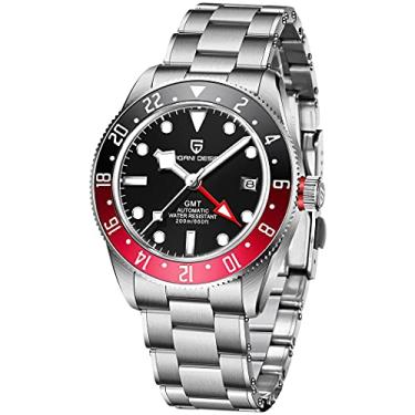Imagem de Pagani Design BB58 Relógios masculinos relógio mecânico masculino luxuoso relógio automático NH35 100 m à prova d'água.., 1706 Preto, vermelho, Relógio de mergulho, mecânico, relógio automático