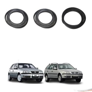 Imagem de Kit Par Borrachas Porta E Porta Mala Gol Parati G2 G3 G4 - Un - 3