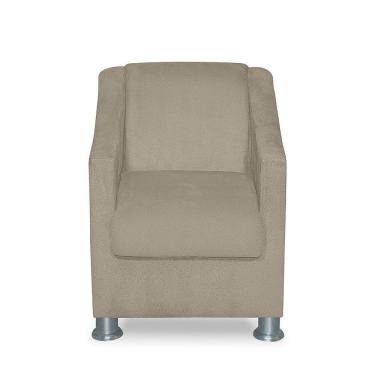 Imagem de Mini Poltrona Cadeira Infantil Tilla De Criança Suede Bege