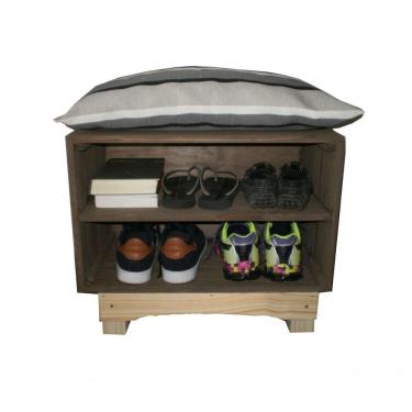 Imagem de Sapateira Puff Listras