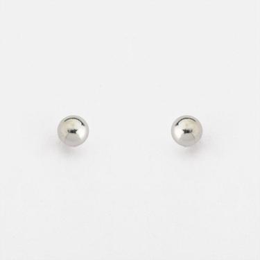 Imagem de Brinco Bolinha Polida Prata 925 - 5mm