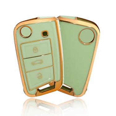 Imagem de Capa para chave Ibiza mk7 Tiguan mk2 para carro Skoda Octavia Volkswagen Golf Key Case Seat Key Cove