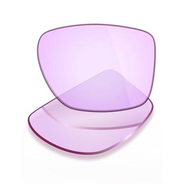 Imagem de Mryok Lentes de reposição UV400 para óculos Oakley Chamfer Squared OX8143 54 mm, HD Polarized, proteção UV, resistente a impactos e ajuste perfeito - rosa claro baixo