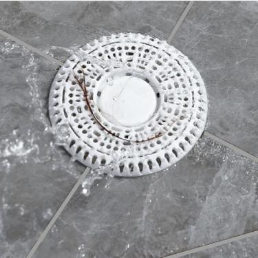 Imagem de Pacote com 2 coletores de cabelo para ralo de chuveiro, coletor de ralo de cabelo, protetor de ralo de silicone e capa de chuveiro para banheiro, banheira, cozinha