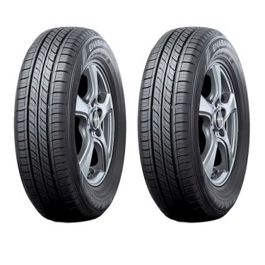 Imagem de Kit 2 Pneus Dunlop Enasave EC300+ Aro 16 185/55R16 - Preto