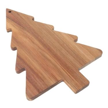 Imagem de ZABEES Tábua de charcutaria tábua de corte de queijo, árvore de Natal, prato de sushi, prato de sushi, bandeja de pão de comida, conjunto de presente