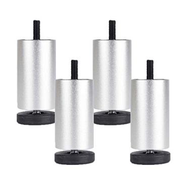 Imagem de Pernas de móveis Pernas de mesa de metal adiustável Pés de móveis de liga de alumínio redondos de substituição para móveis de elevação de sofá pernas de mesa de sofá pernas de mesa armários de cama 4