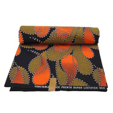 Imagem de Asixxsix Tecido Africano de 6 Jardas, Tecido de Cera de Poliéster, Pano de Cera Impresso Em Cores Tecidos Africanos de Ancara para Vestido de Festa DIY Artesanato Pano de Costura