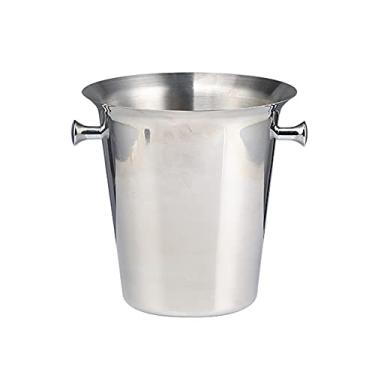 Imagem de GNHGDFFDF Balde de gelo 5l Balde de gelo balde de cerveja vinho champanhe balde de gelo grande balde de champanhe balde de gelo de aço inoxidável